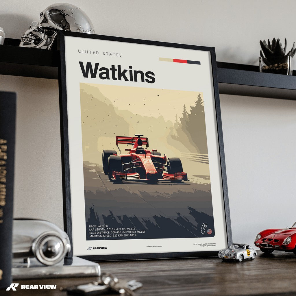 Watkins Race Track - Art Print