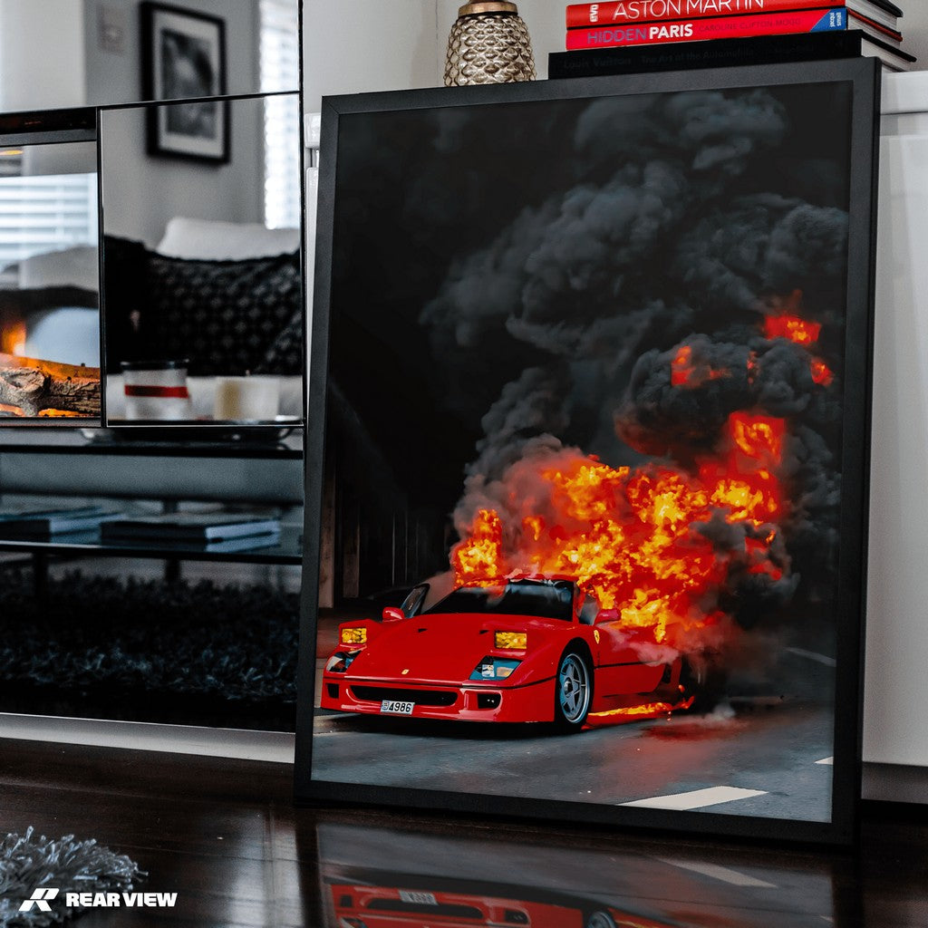 Inferno Drive - F40 Art Print