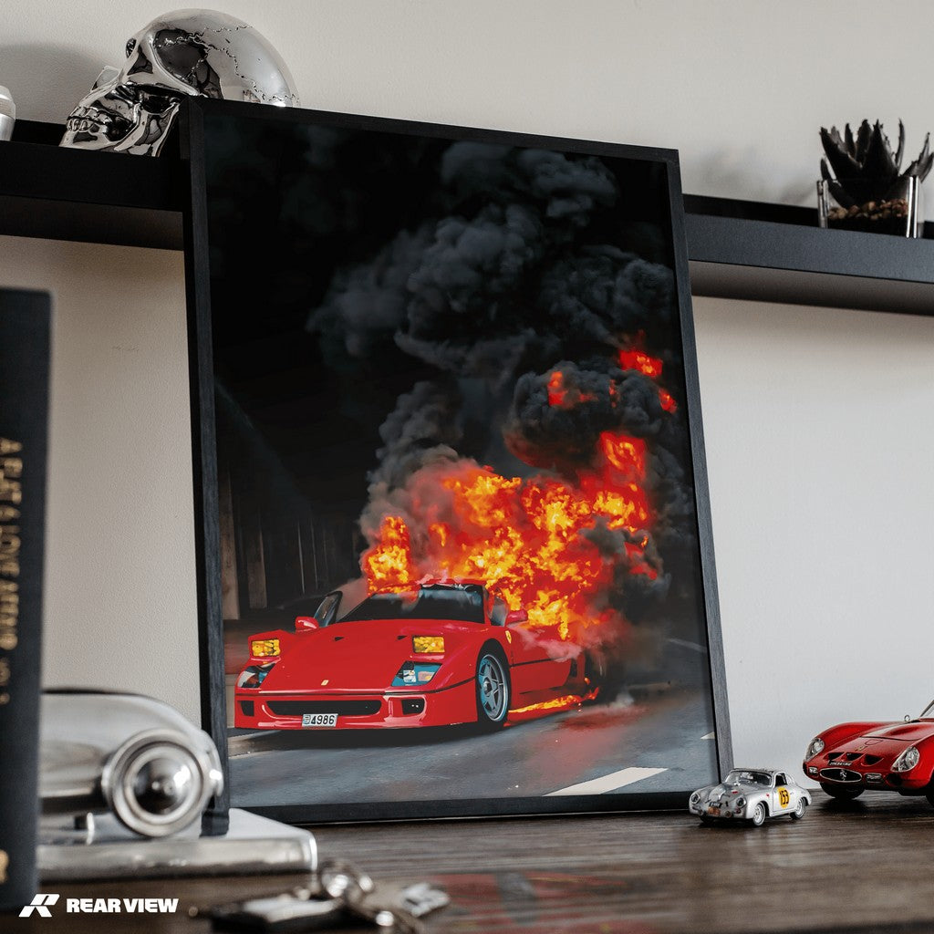 Inferno Drive - F40 Art Print