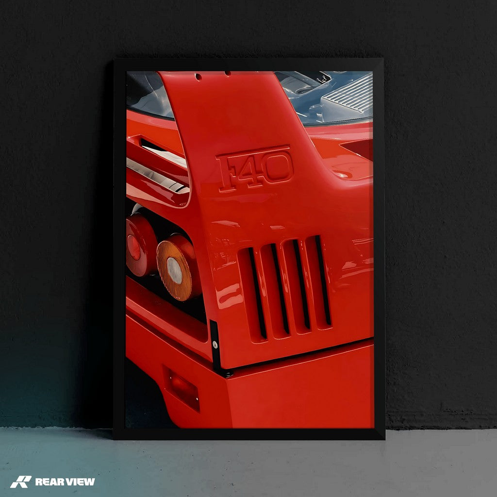 Red Legacy - F40 Art Print