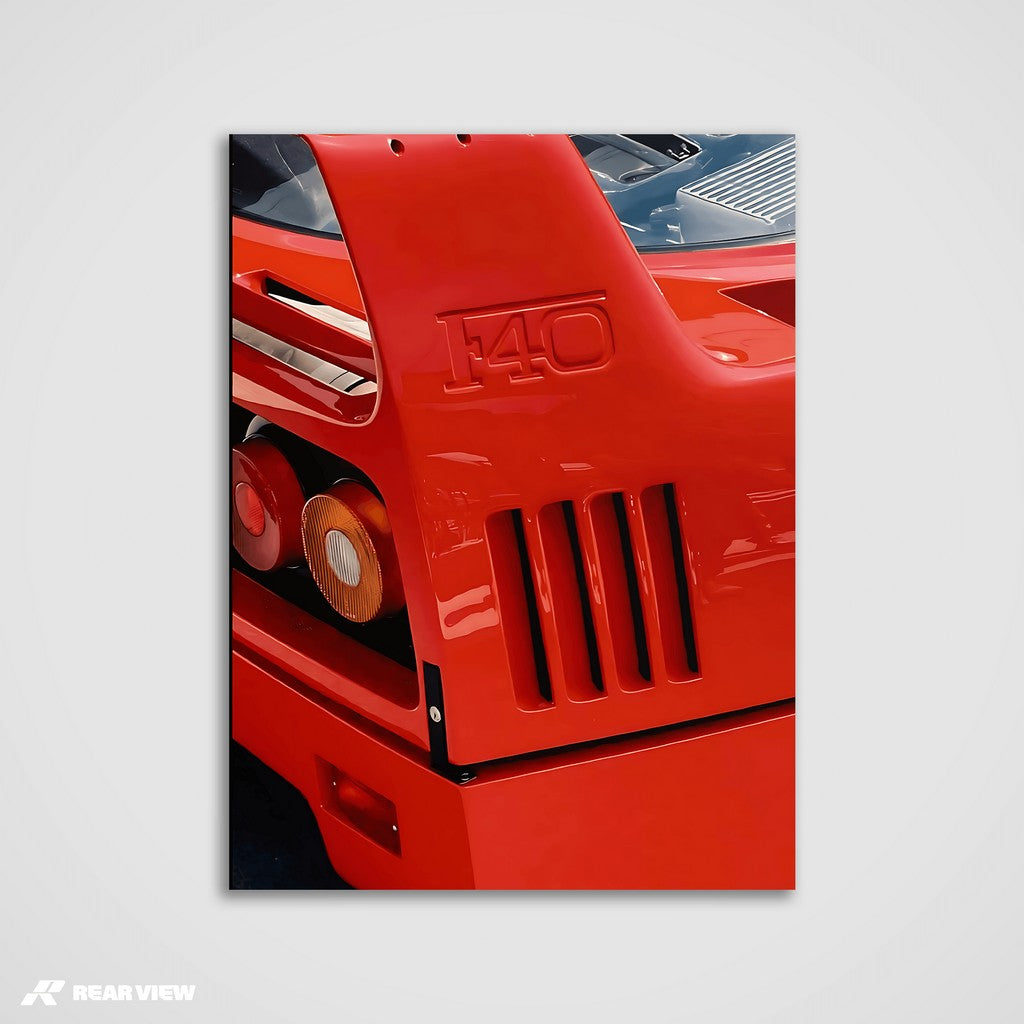 Red Legacy - F40 Art Print