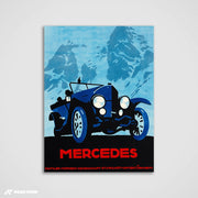 Alpine Speed - Mercedes Art Print
