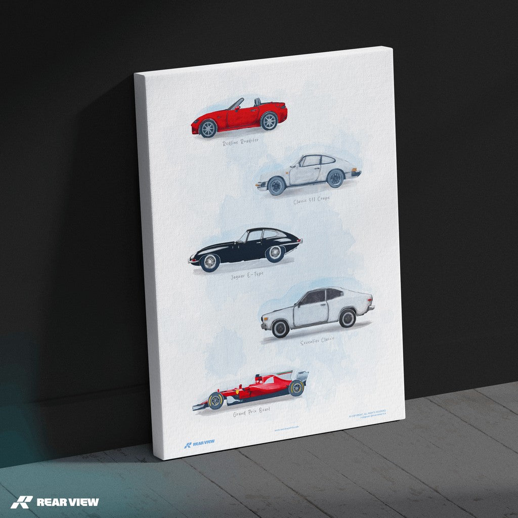 Throttle Kings – Watercolour Art Print