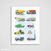 Worksite Titans – Watercolour Art Print