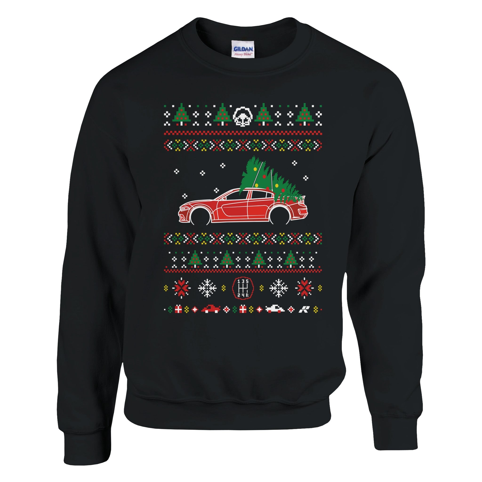 Charger SRT Hellcat Red Christmas Sweater