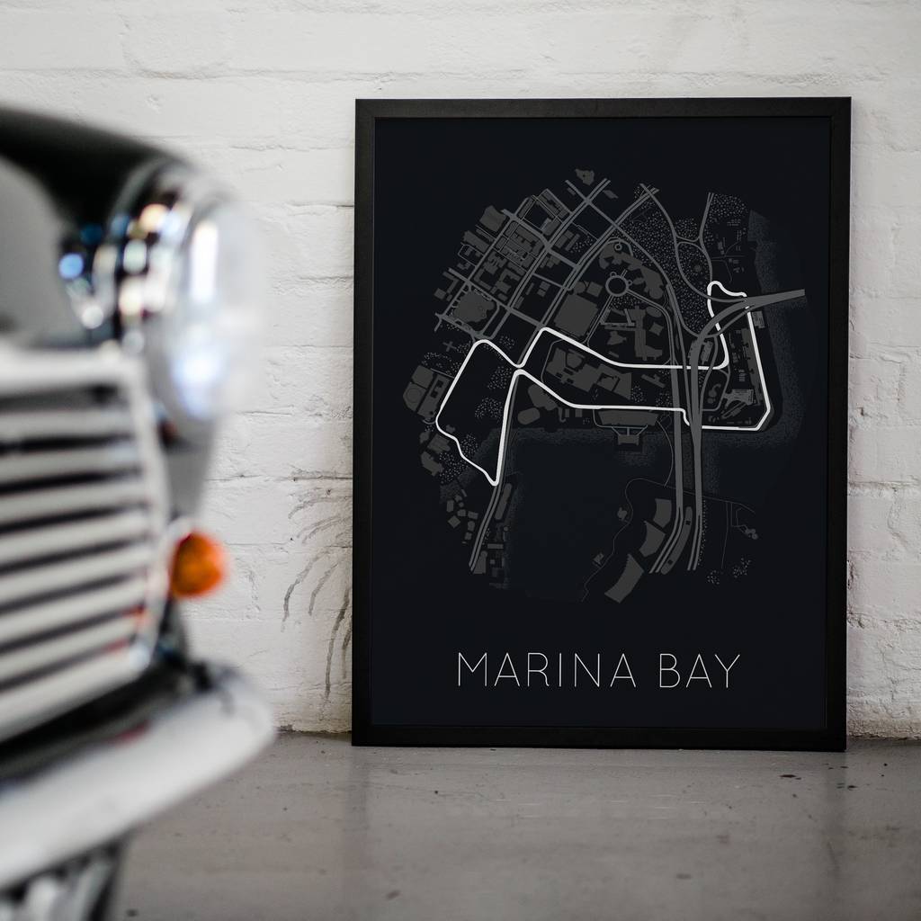 Rhythm of the Night - Marina Bay Street Circuit - Rear View Prints